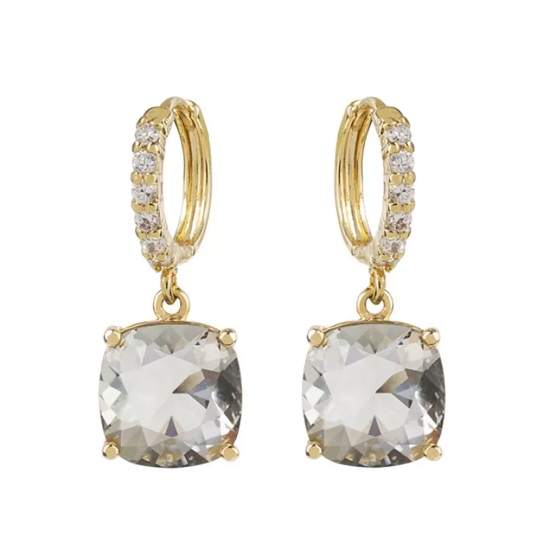 Earrings | Royal Collection Shop Black Square Crystal Earrings