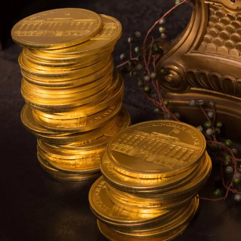Confectionery & Chocolates | Royal Collection Shop Buckingham Palace Chocolate Coin