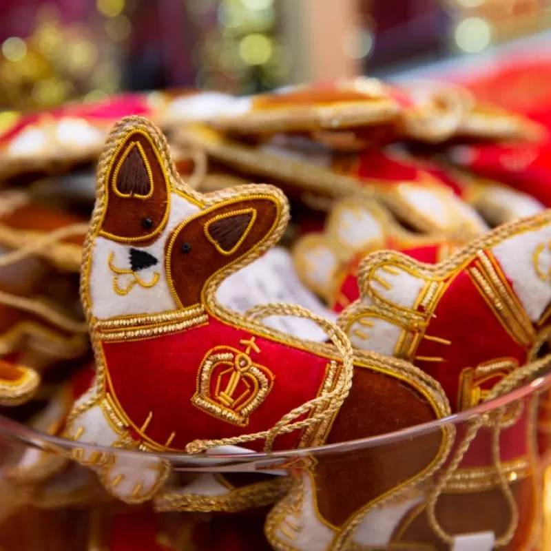 Decorations | Royal Collection Shop Buckingham Palace Corgi In Coat Decoration