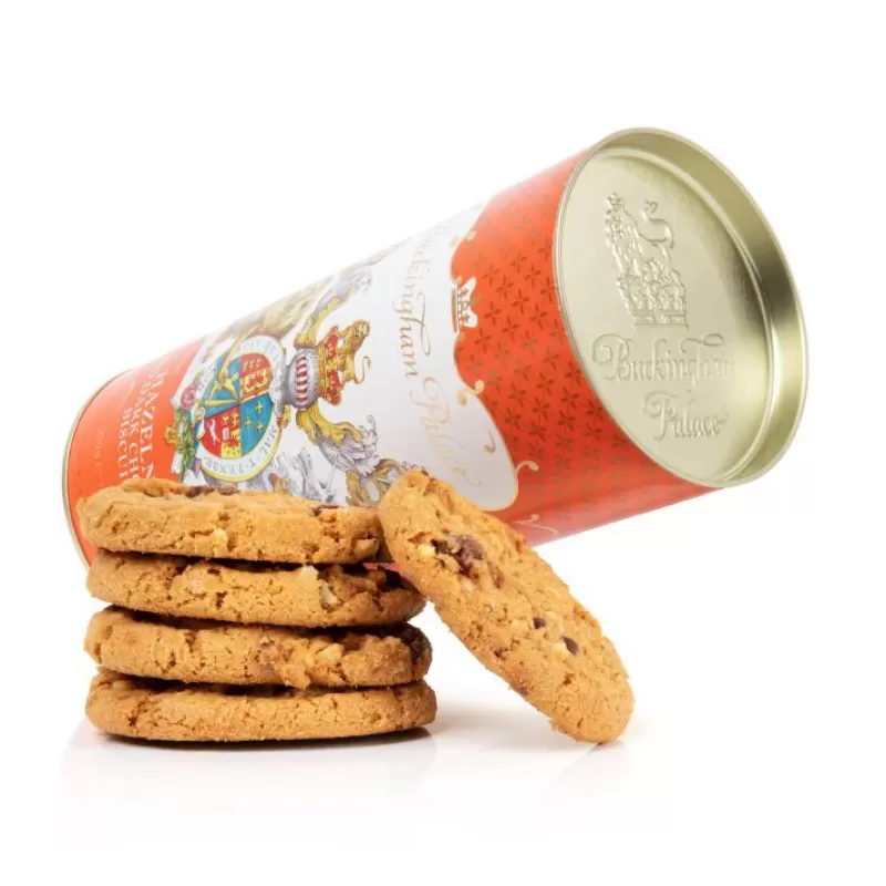 Biscuits | Royal Collection Shop Buckingham Palace Hazelnut And Chocolate Chip Biscuit Tube