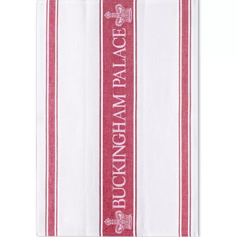 Breakfast Table | Royal Collection Shop Buckingham Palace Red Waffle Tea Towel