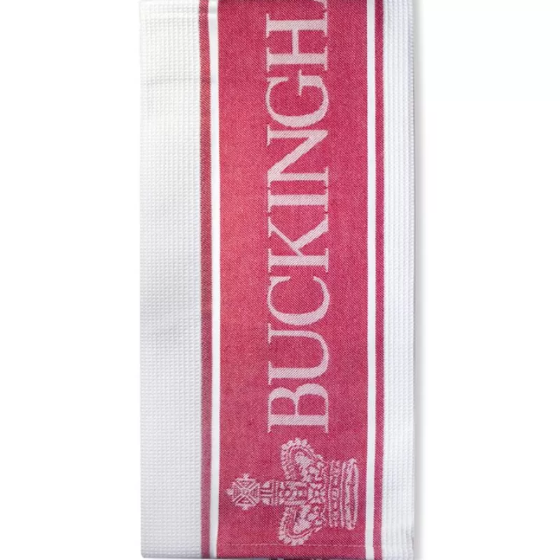 Breakfast Table | Royal Collection Shop Buckingham Palace Red Waffle Tea Towel