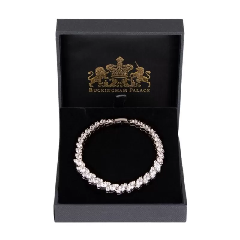 Bracelets | Royal Collection Shop Buckingham Palace Slim Oval Crystal Bracelet