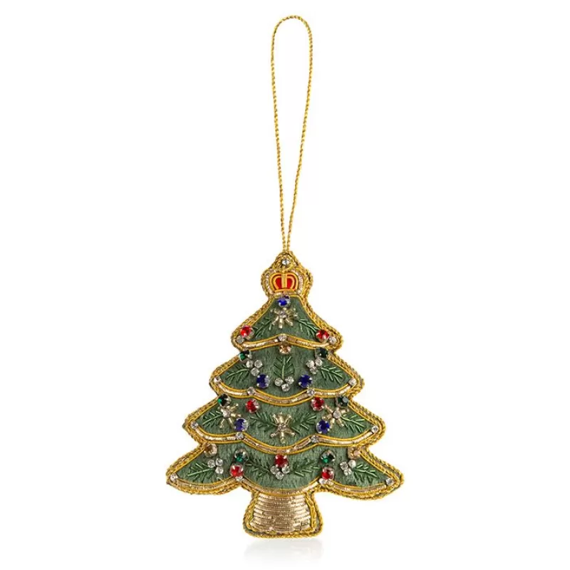 Decorations | Royal Collection Shop Buckingham Palace Velvet Christmas Tree Decoration