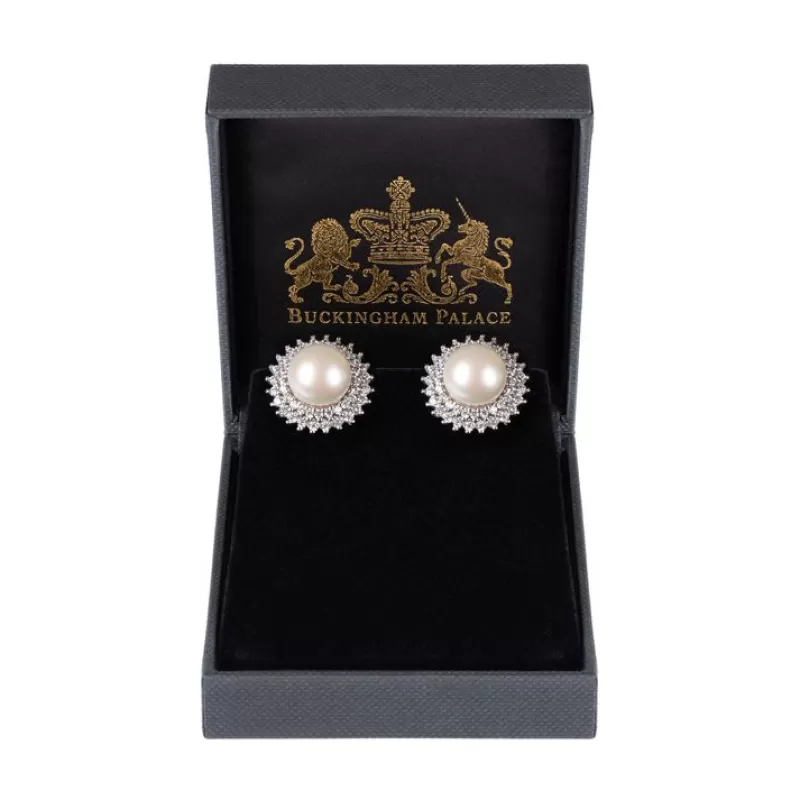 Earrings | Royal Collection Shop Centred Pearl Earrings