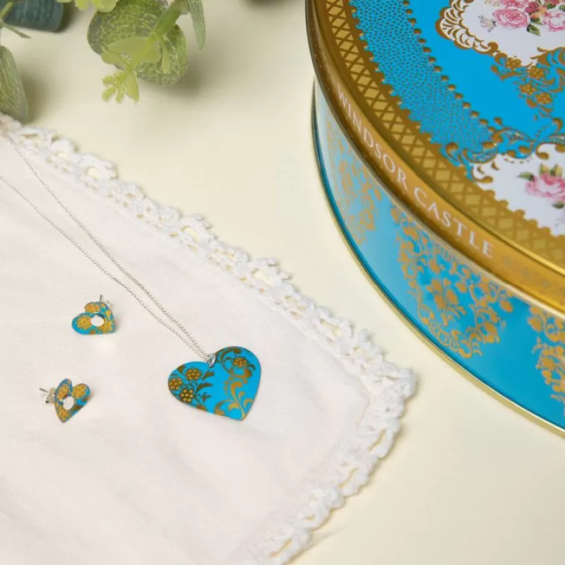 Necklaces | Royal Collection Shop Coat Of Arms Tin Heart Pendant