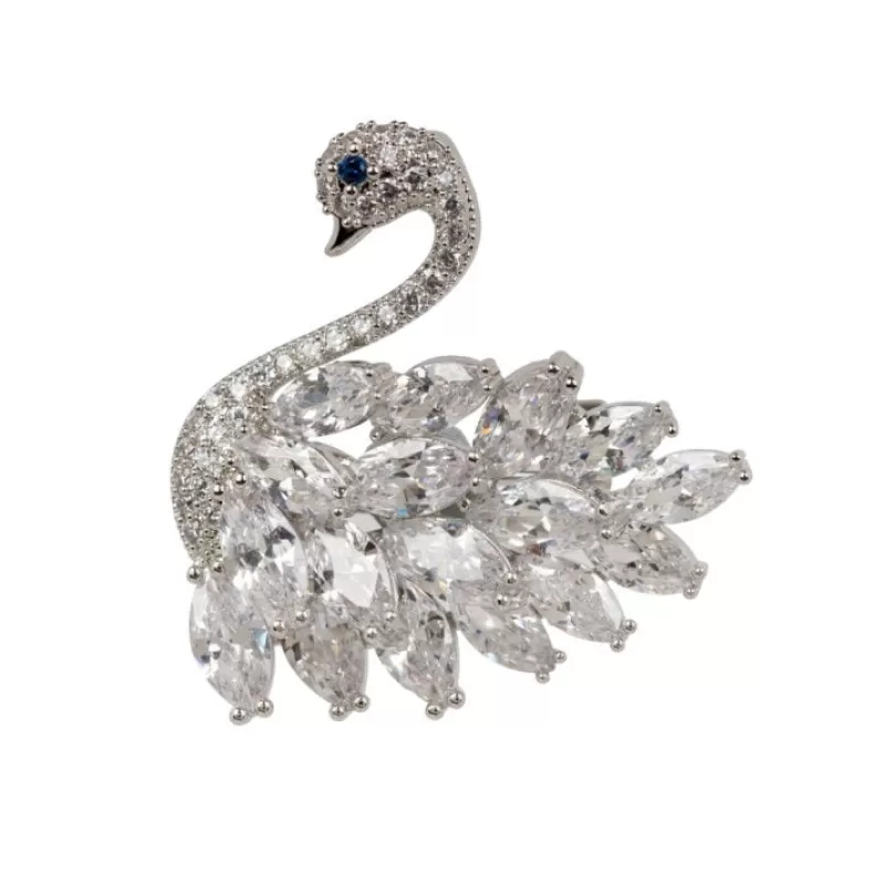 Brooches | Royal Collection Shop Crystal Swan Brooch