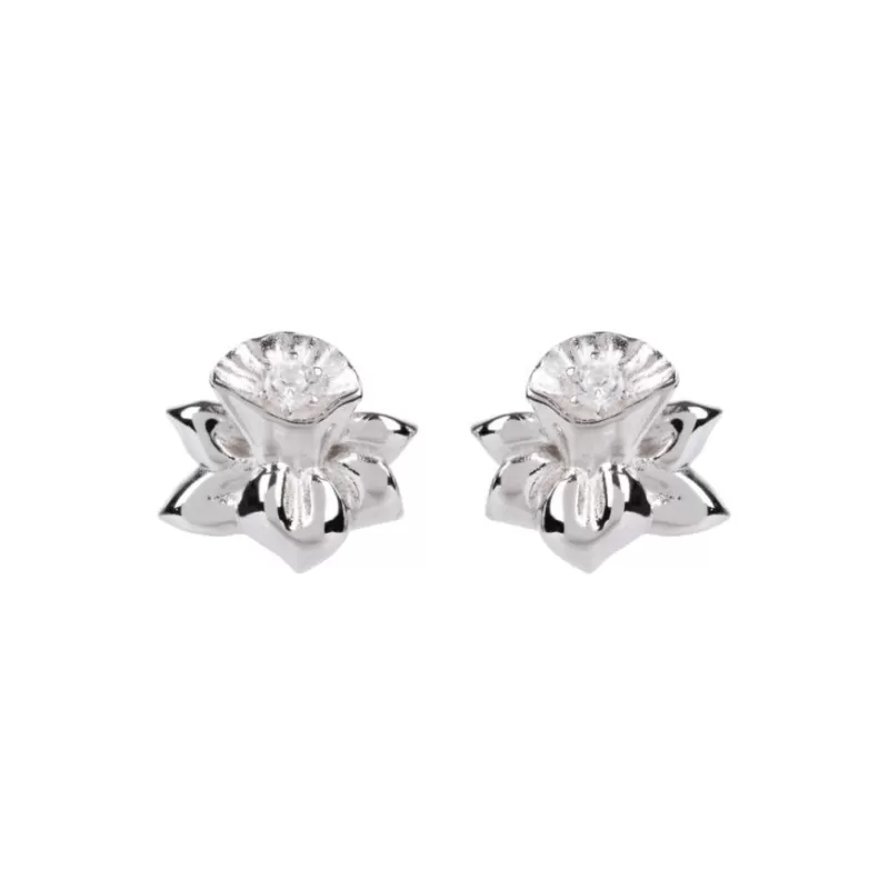 Earrings | Royal Collection Shop Daffodil Stud Earrings