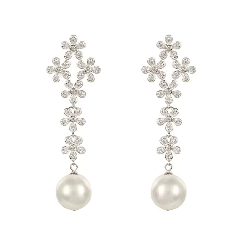 Earrings | Royal Collection Shop Floral Drop Earrings