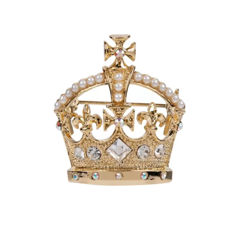 Brooches | Royal Collection Shop Gold Crown Brooch