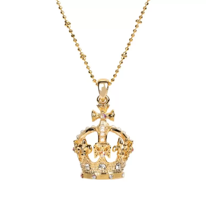 Necklaces | Royal Collection Shop Gold Crown Necklace