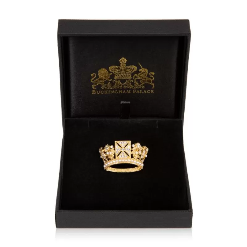 Brooches | Royal Collection Shop Gold Diadem Crown Brooch