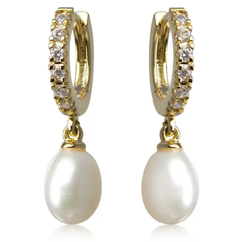 Earrings | Royal Collection Shop Gold Pearl Earrings