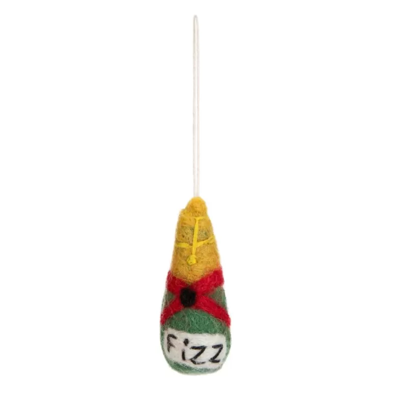 Decorations | Royal Collection Shop Miniature Champagne Felt Decoration
