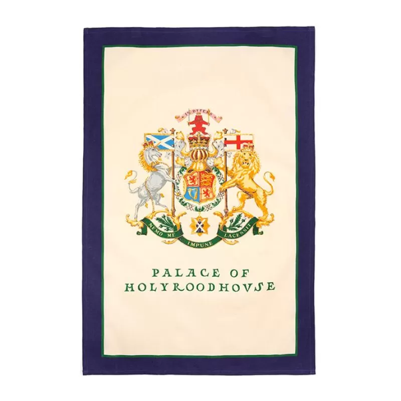 Home Linens | Royal Collection Shop Palace Of Holyroodhouse Crest Tea Towel