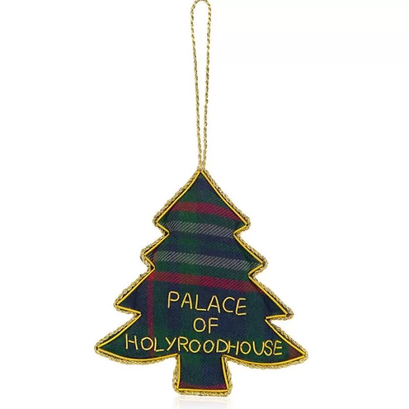 Decorations | Royal Collection Shop Palace Of Holyroodhouse Tartan Christmas Tree Decoration