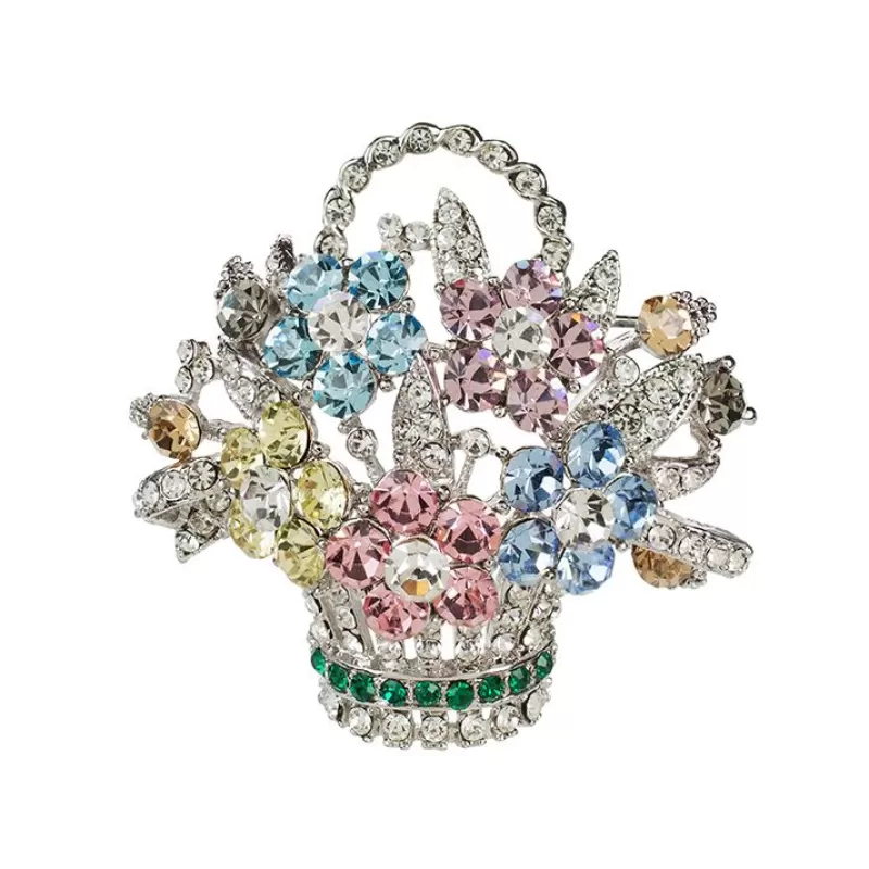 Brooches | Royal Collection Shop Pastel Flower Basket Brooch