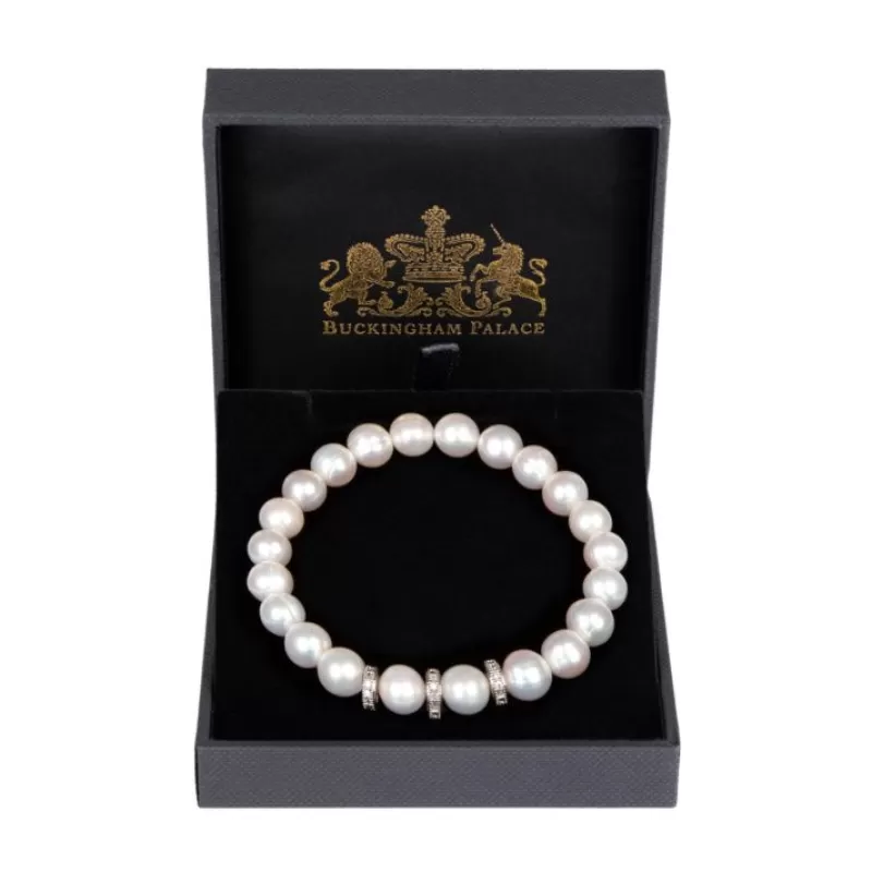 Bracelets | Royal Collection Shop Pearl And Crystal Disc Bracelet
