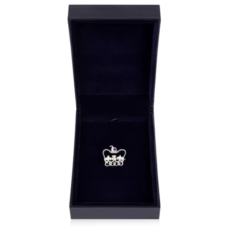 Brooches | Royal Collection Shop Platinum Jubilee Limited Edition Silver Brooch
