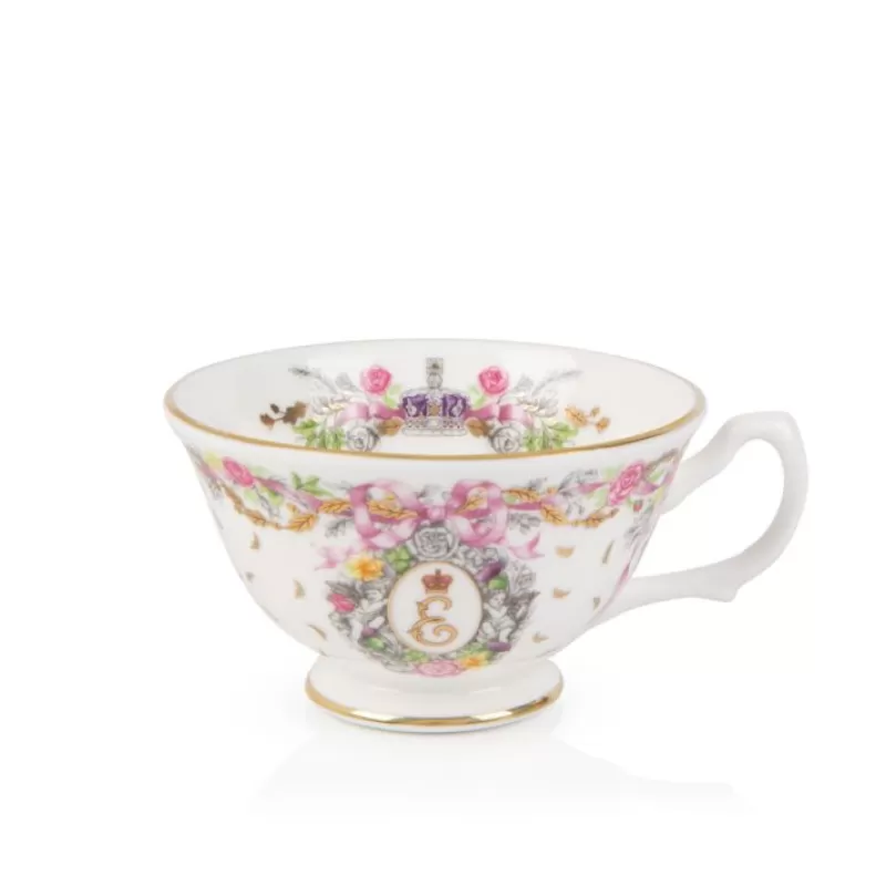Cups & Saucers | Royal Collection Shop Queen Elizabeth Ii Commemorative Teacup And Saucer
