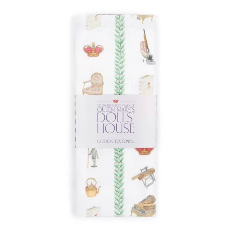 Home Linens | Royal Collection Shop Queen Mary'S Dolls' House Tea Towel