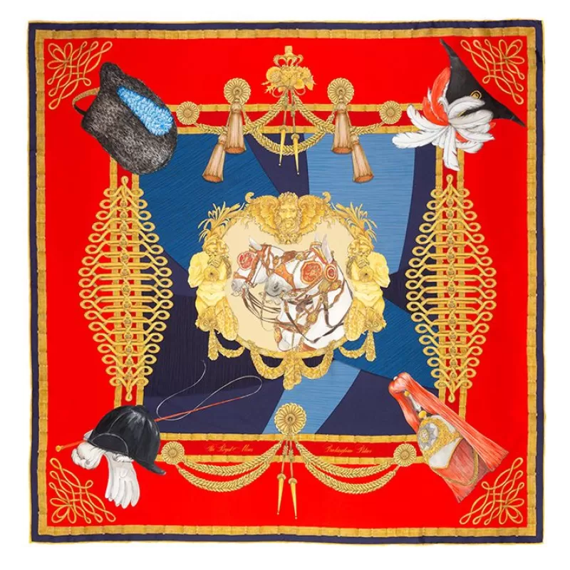 Scarves | Royal Collection Shop Royal Mews Silk Scarf