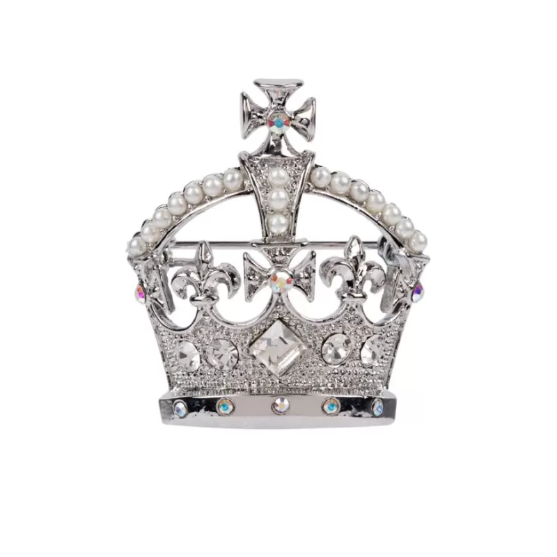 Brooches | Royal Collection Shop Silver Crown Brooch