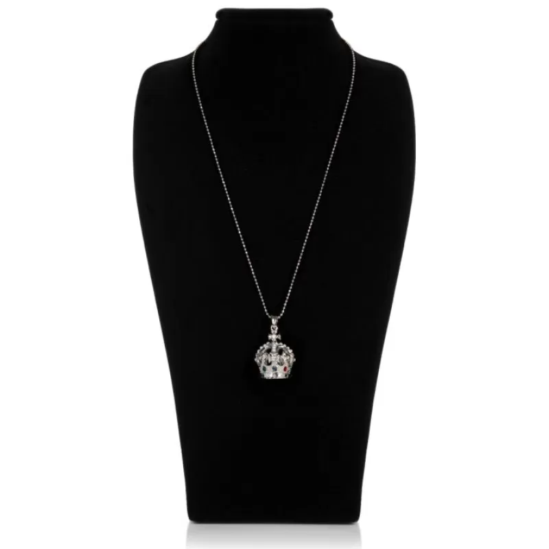 Necklaces | Royal Collection Shop Silver Crown Necklace