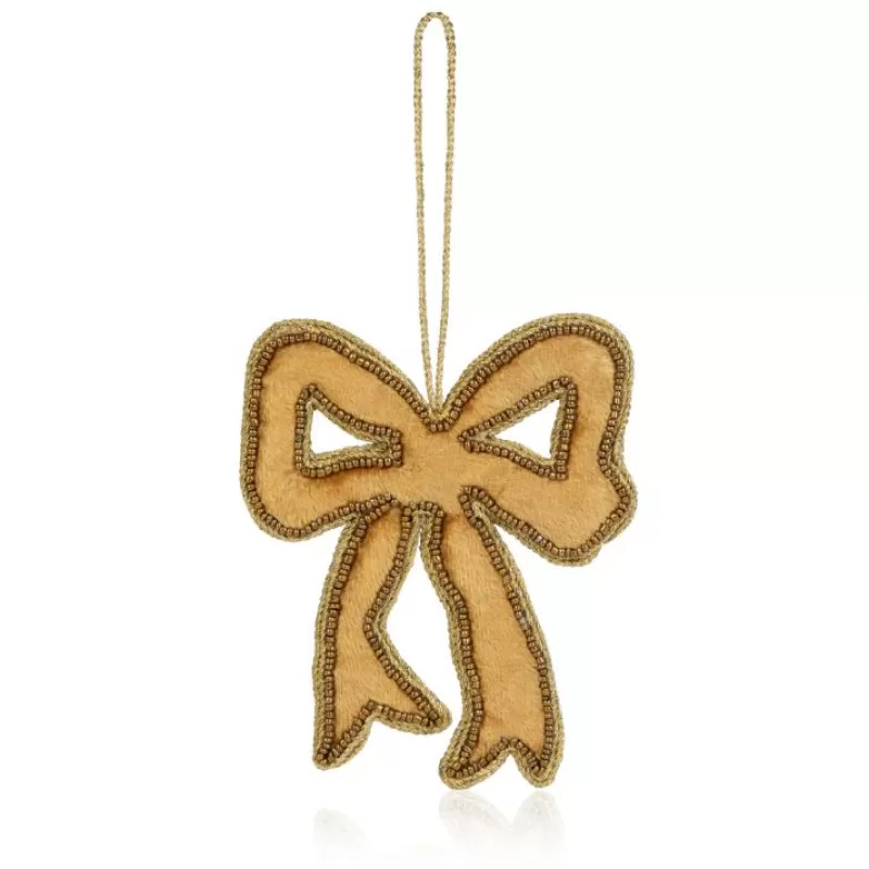 Decorations | Royal Collection Shop Style & Society Gold Bow Decoration