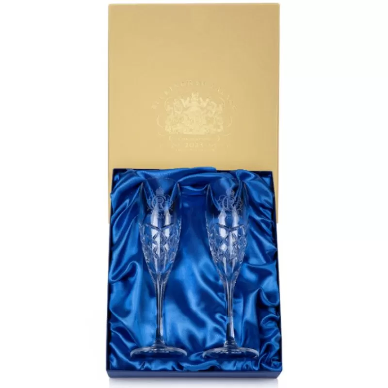 Wine & Spirits | Royal Collection Shop The Coronation Limited Edition Champagne Flutes