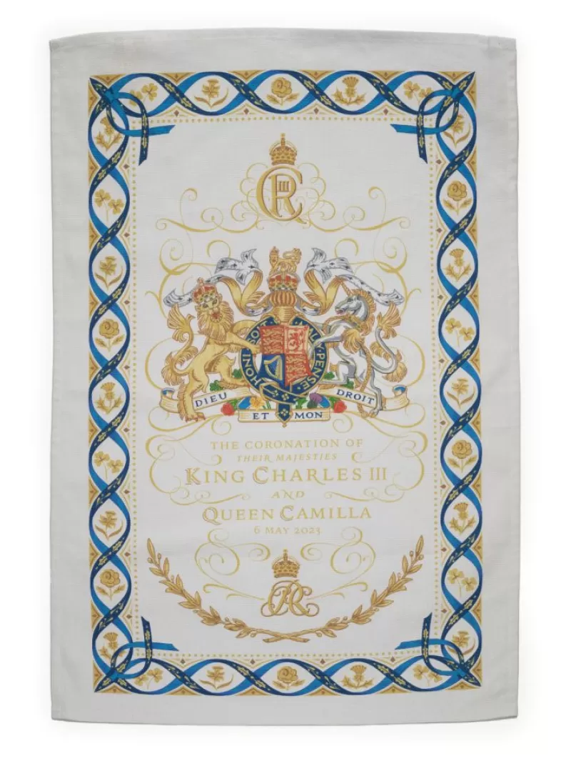 Home Linens | Royal Collection Shop The Coronation Tea Towel