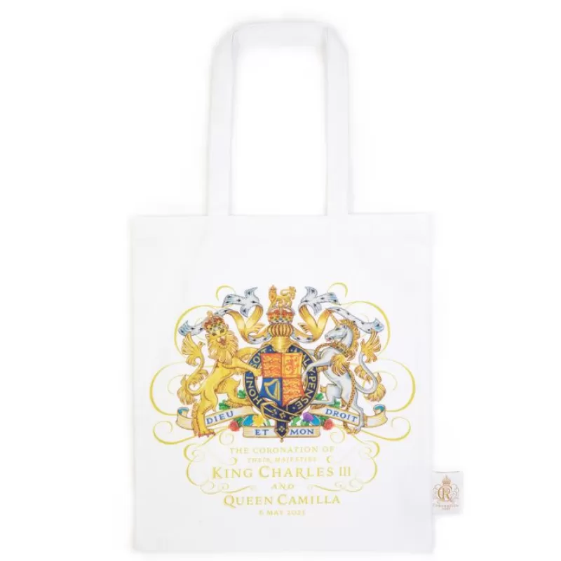 Bags | Royal Collection Shop The Coronation White Tote Bag