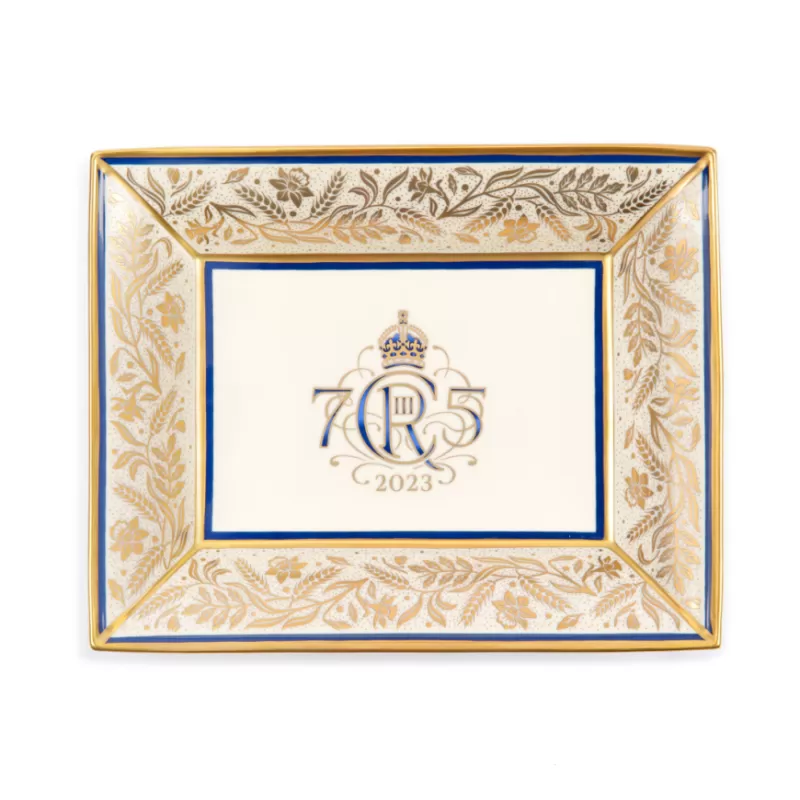 His Majesty The King'S 75Th Birthday | Royal Collection Shop The King'S 75Th Birthday Limited Edition Navy Tray
