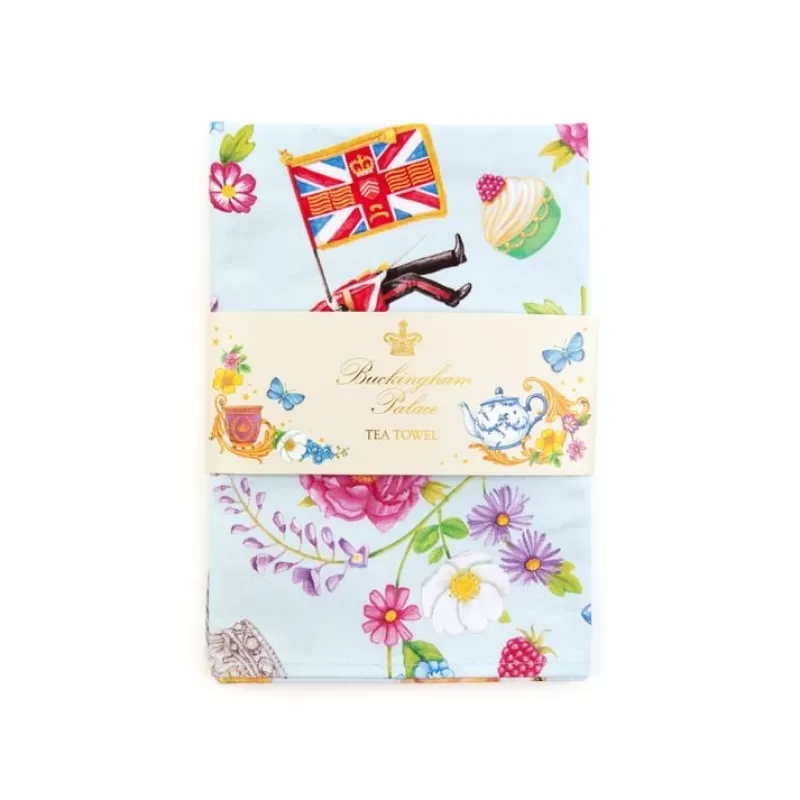 Home Linens | Royal Collection Shop The Summertime Blue Tea Towel