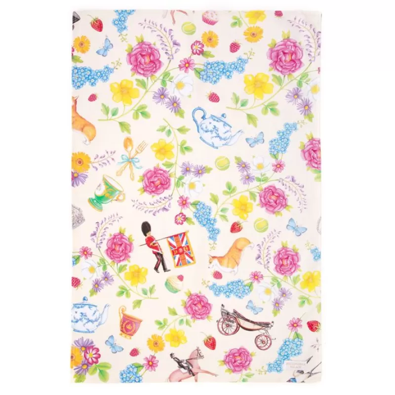 Home Linens | Royal Collection Shop The Summertime Cream Tea Towel