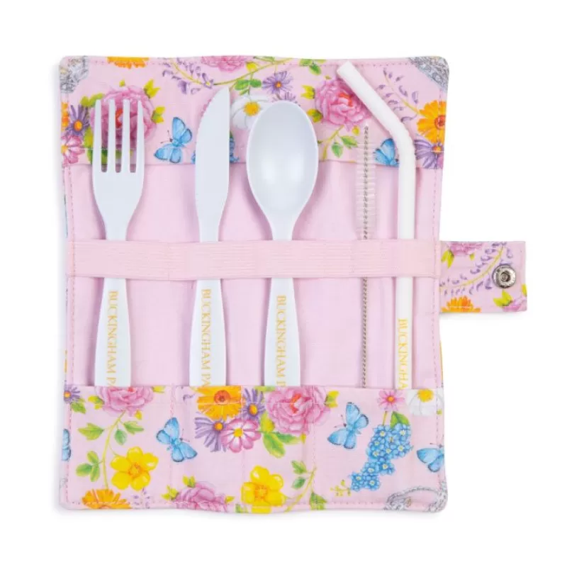 Picnics | Royal Collection Shop The Summertime Pink Bamboo Cutlery Wrap