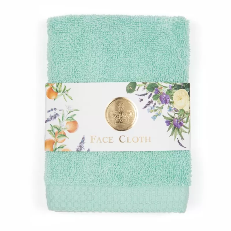 Home Linens | Royal Collection Shop Turquoise Face Cloth
