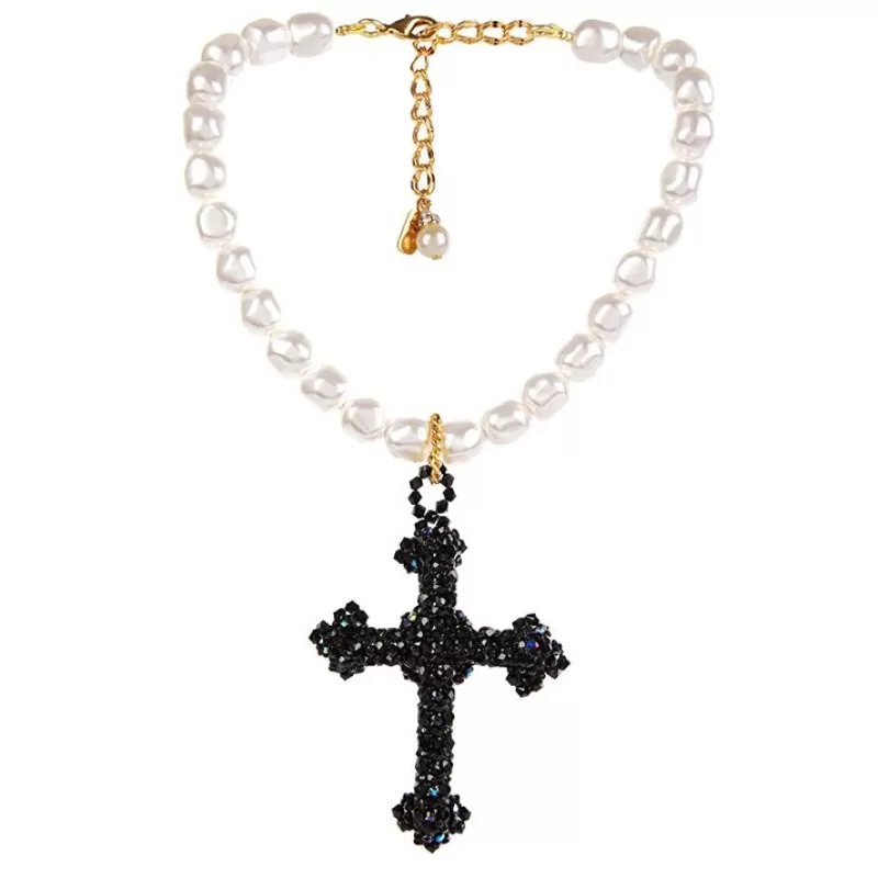 Vicki Sarge | Royal Collection Shop Vicki Sarge Black Cross Necklace