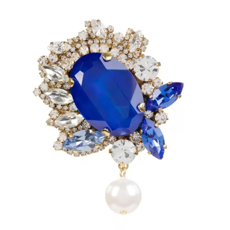Brooches | Royal Collection Shop Vicki Sarge Blue Crystal Brooch