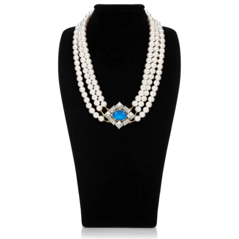 Necklaces | Royal Collection Shop Vicki Sarge Triple Strand Pearl Necklace