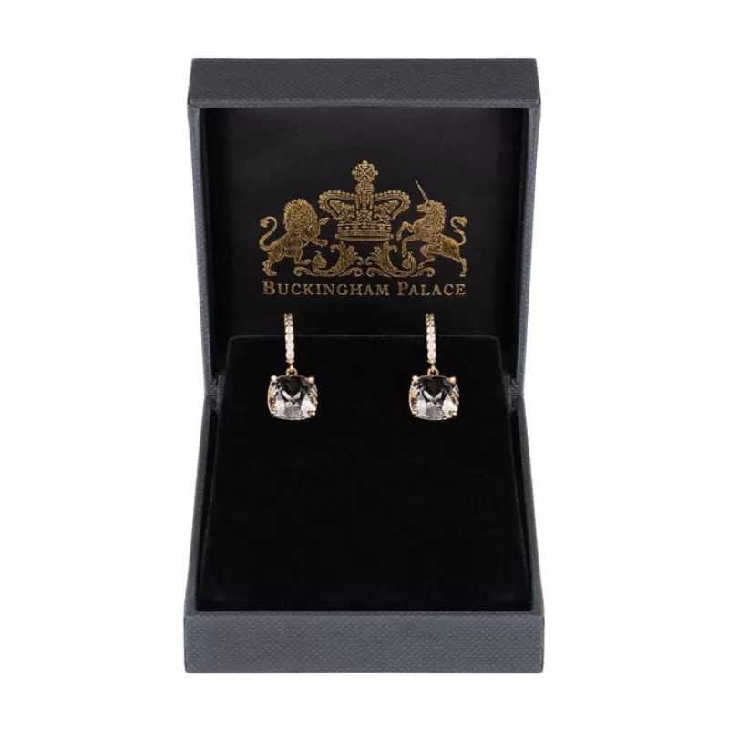 Earrings | Royal Collection Shop White Square Crystal Earrings