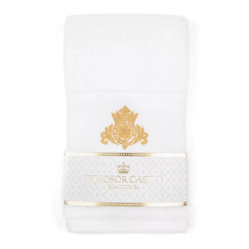 Home Linens | Royal Collection Shop Windsor Castle Crest Hand Towel