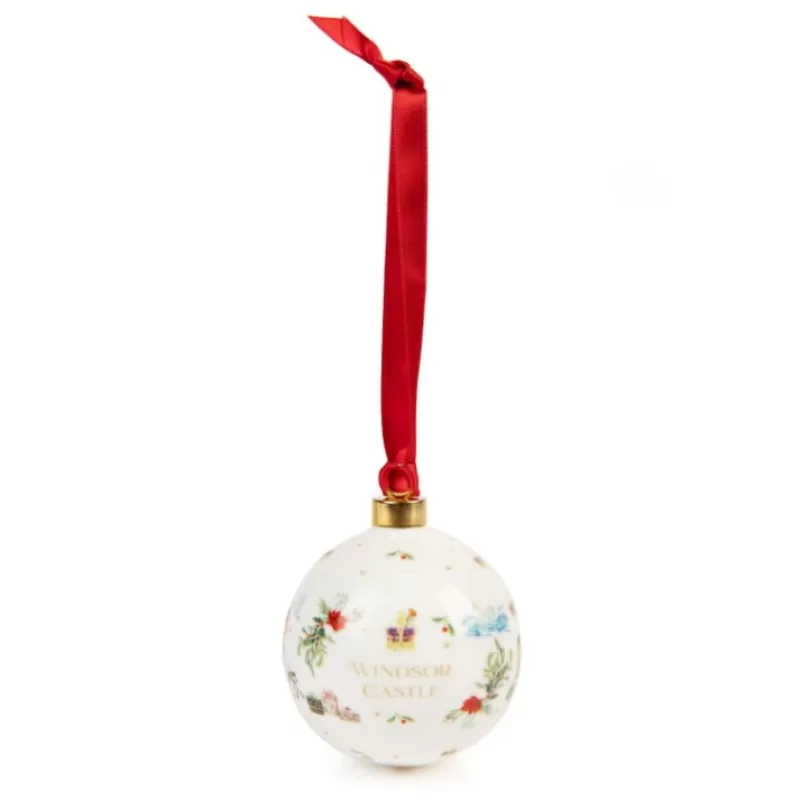 Decorations | Royal Collection Shop Windsor Castle Fine Bone China Bauble